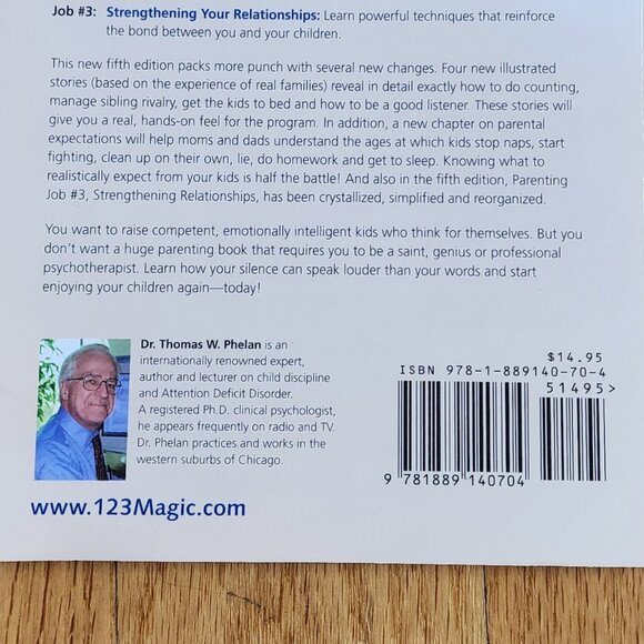 1-2-3 Magic Effective Discipline For Children 2-12 By Thomas W. Phelan, Ph.D. - Picture 7 of 8